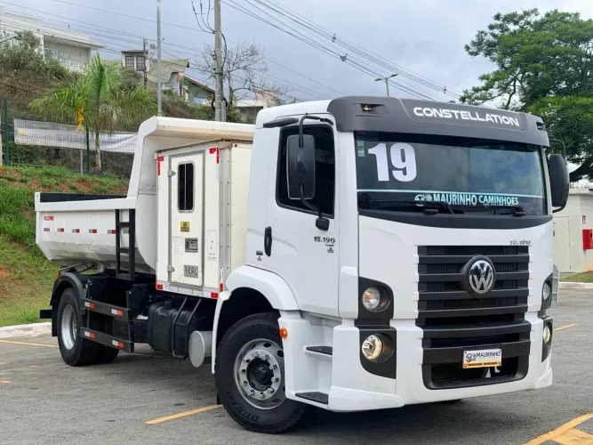 VW 15190 ANO 2019 CAMINHÃO CAÇAMBA E CABINE SUPLEMENTAR