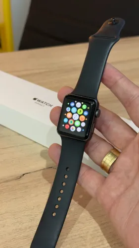 Apple Watch Series 3 38mm Space Gray - Com nota fiscal! Saúde bateria 87%! Com garantia!