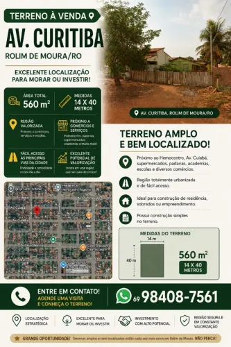 TERRENO AMPLO E BEM LOCALIZADO! Próximo ao Hemocentro, Av. Cuiabá, supermercados, padaria