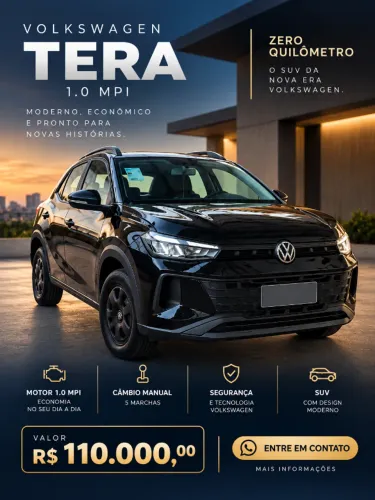 Volkswagen Tera 1.0 MPI Flex 12V 5P Mec. 2026