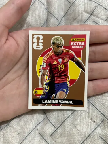 Lamine Yamal - Extra Sticker Bronze figurinha Copa 2026