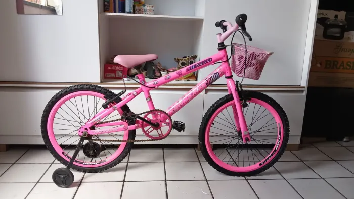 Bicicleta Infantil Feminina Colli Aro 20 Seminova