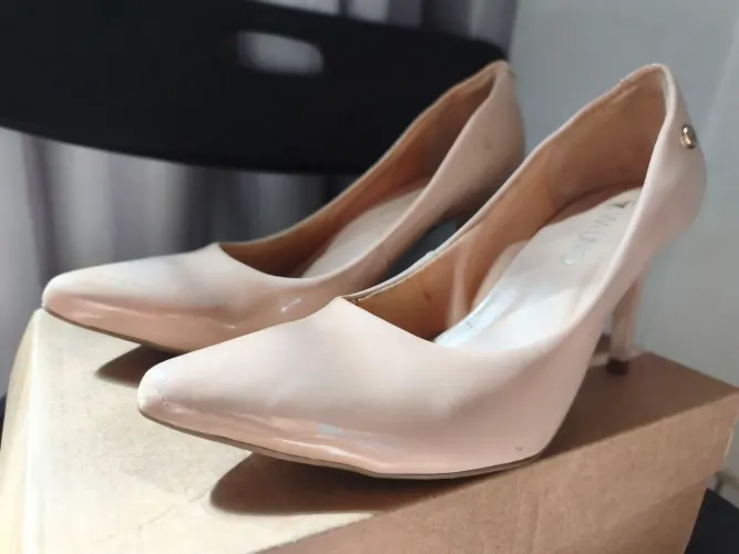 Sapato Scarpin Nude 
