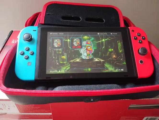 Nintendo Switch V1 desbloqueado via chip Completo