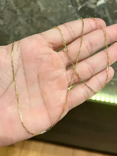 Cordão de ouro Cartier facetado 3.3g ( LOJA FÍSICA )