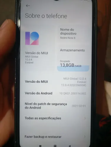 Vendo célula redimi note 8