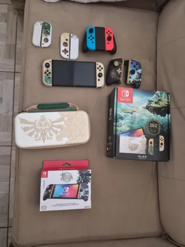 Nintendo switch oled desbloqueado edição especial Zelda