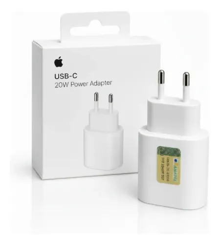 Carregador Fonte Apple iPad/ iPhone Turbo Usb-C 20w Branco