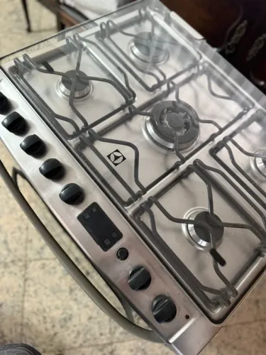Fogão 5 Bocas Electrolux com 2 Fornos + Grill + Timer - Completo! ?