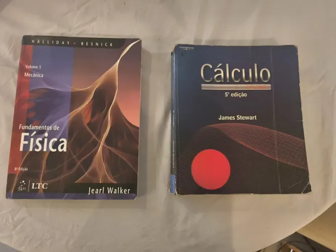 Livros Cálculo vol 1 e Fundamentos de Física vol 1
