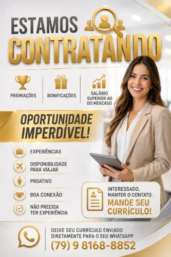 VAGA DE EMPREGO PARA VENDEDOR INTERNO.