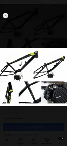 QUADRO OGGI 8.3 ARO 29 T17 Com MOTOR SHIMANO 250w 36v DU-E7000 JAPAN