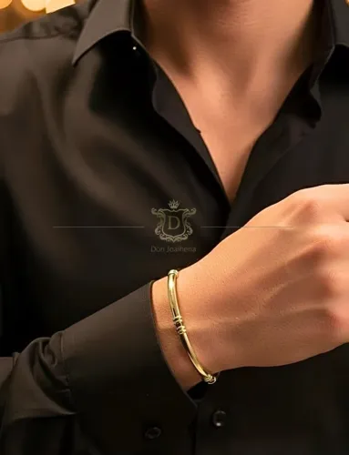 Bracelete italiano em Ouro 18k com aproximadamente 17 gramas