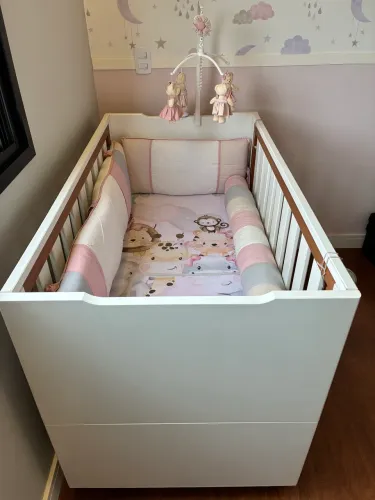 Berço mini Cama - Opcional kit berço menina 