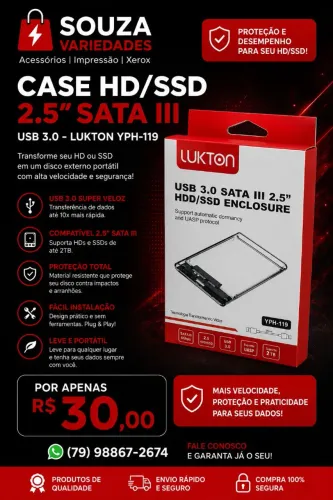 Case para HD/SSD 3.0