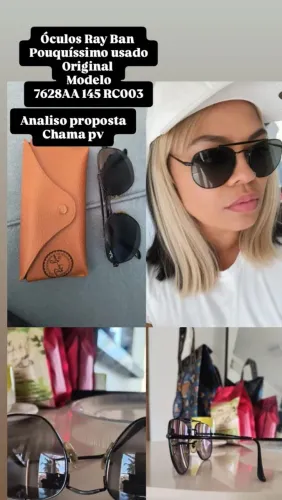 Óculos Ray Ban original resistente 