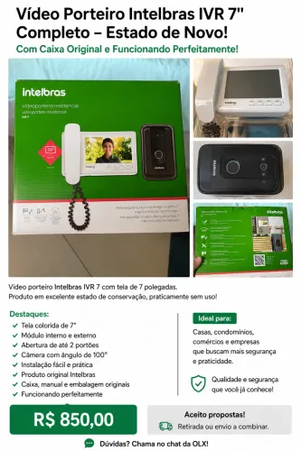 Interfone com câmera