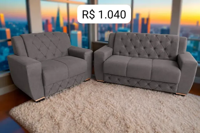 Conjunto sofá por R$ 1.040