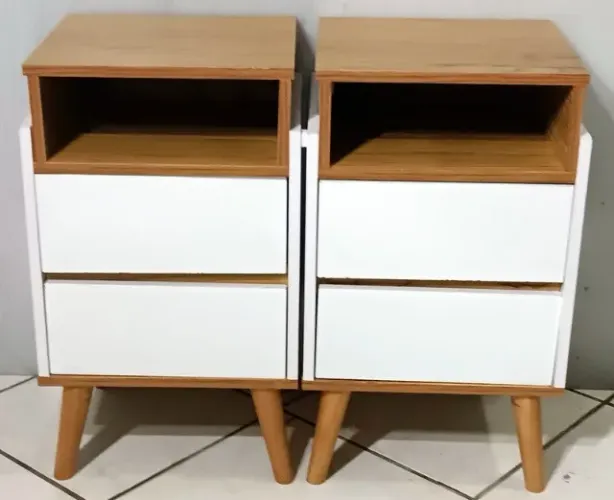 2 Mesinhas de cabeceira retro 70x38x33 cm
