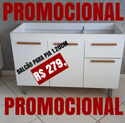 BALCÃO PARA PIA 1.20 CM NOVO