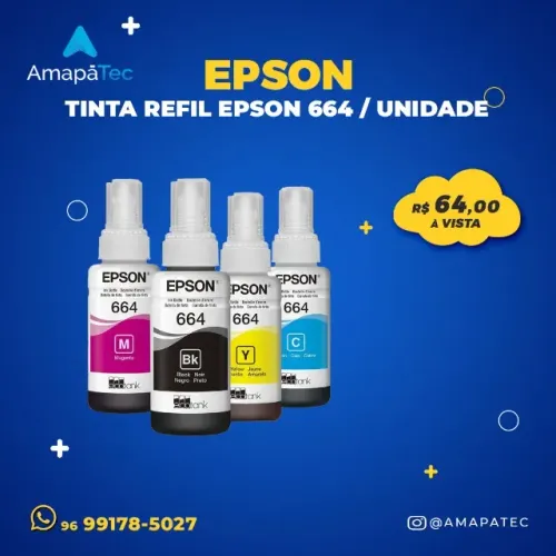 Garrafa de Tintal Epson EcoTank 664