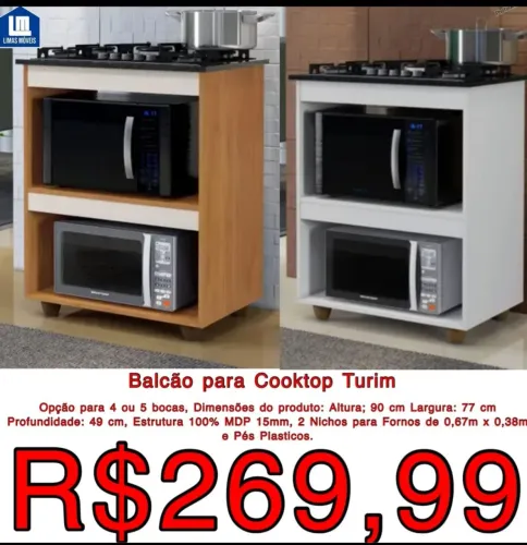 BALCÃO PARA COOKTOP PROMOÇÃO