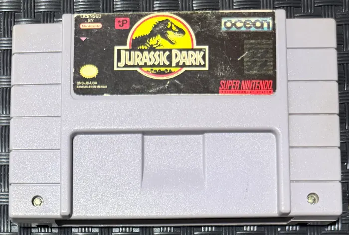 Jurassic Park SNES Original USA Ocean Nintendo Cartucho Original