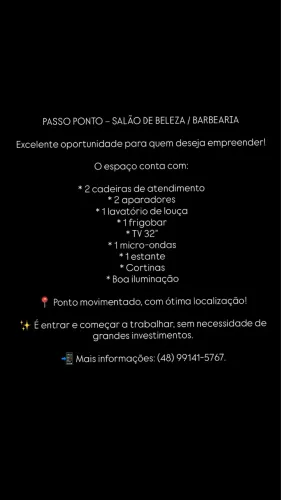 Salão de beleza/ barbearia
