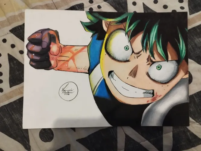 Desenho a mão Midoriya