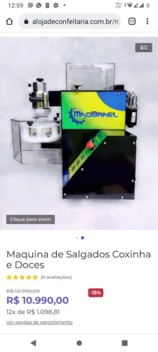 Máquina de salgados