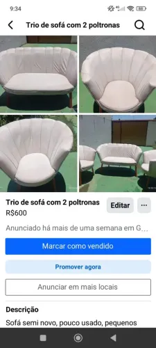 Sofá e poltronas