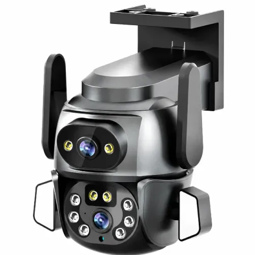 Câmera IP WiFi Ipega KP-CA209 4MP 4K Lente Dupla 360° IP66 Visão Noturna Colorida pode ret
