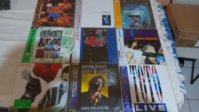 laserdisc lote com 40 unidades em perfeito estado de conservação