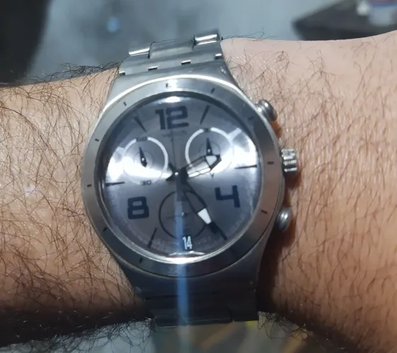 Relógio antigo SUÍÇO SWATCH conografo todo original RELIQUIA