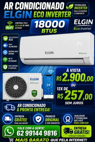 AR CONDICIONADO ELGIN 18000 BTUS