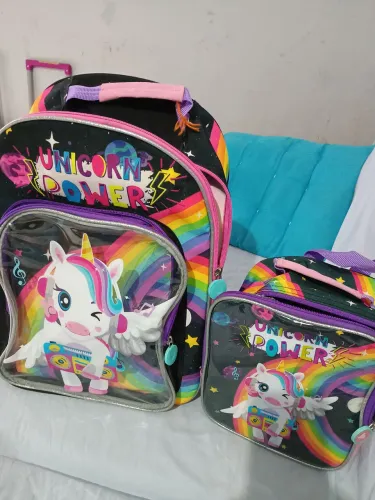 Kit escolar mochila + lancheira térmica