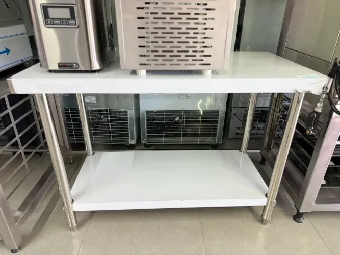 MESA INOX 1200X600X850 COM SUBMESA - URUMAX