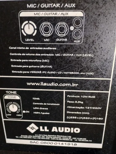 Caixa amplificada LX 40