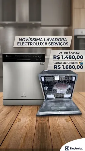 Lava louça Eletrolux 8 serviços 
