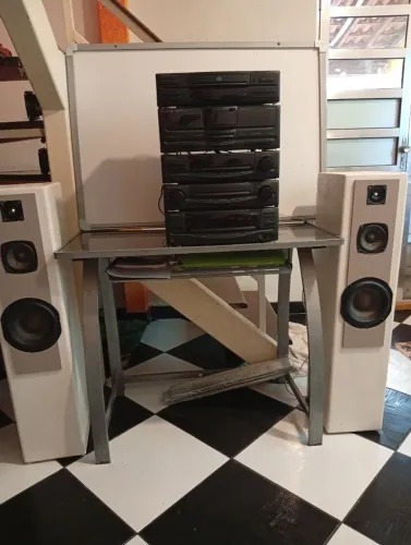Som Kenwood e caixas acústicas torres - Aceito troca(LEIA)