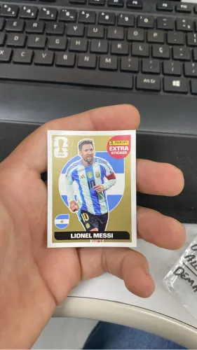 EXTRA STICKER MESSI OURO