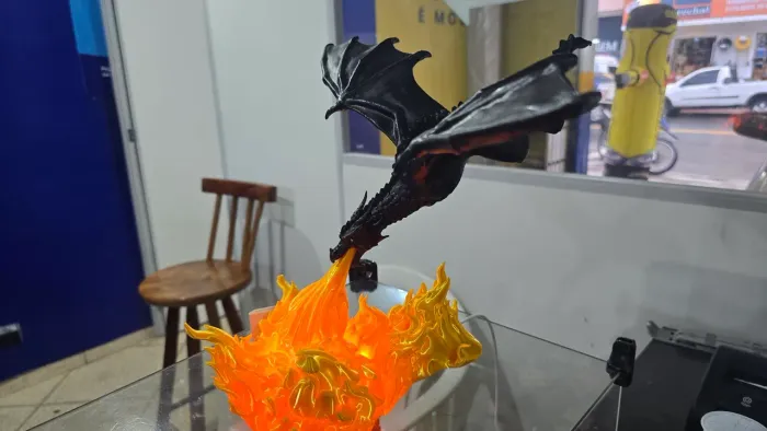 Luminária Dragão 3D