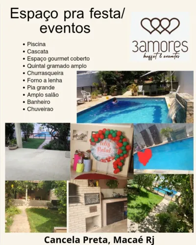 Maravilhoso espaço para festa 