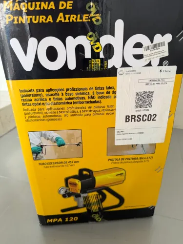 Máquina de Pintura Airless 900W Vonder MPA 120 com Mangueira e Pistola