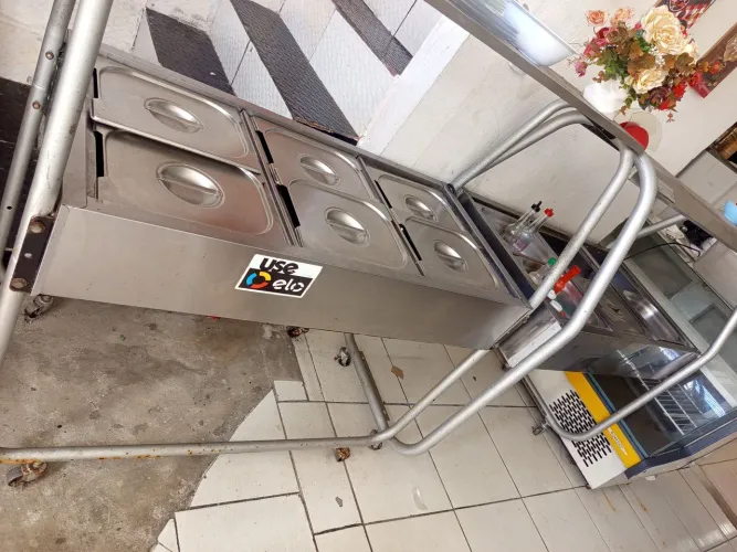 Itens para restaurante rampa 1500 4 jogos de mesa 1000 churrasqueira 250 cavalete 200