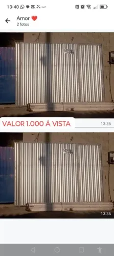 Portão de caragem com portão social 
