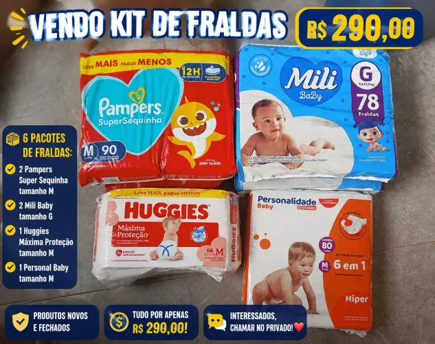 Vendo fraldas