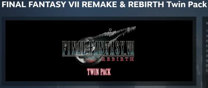 FINAL FANTASY VII REMAKE & REBIRTH Twin Pack