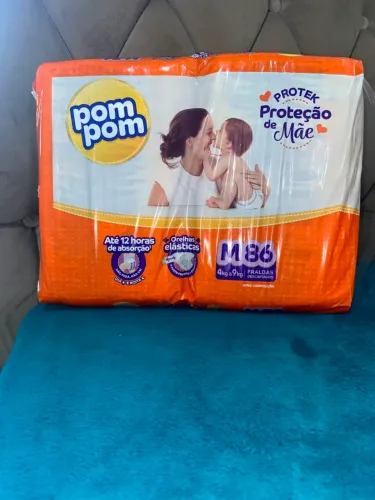 Fralda Pompom M 86un Lacrada