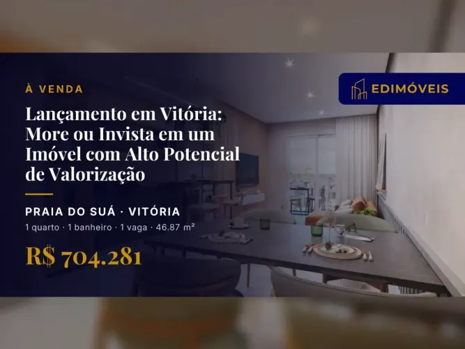 Exclusivo: Apartamento 1 quarto na Praia do Suá, agende sua visita!